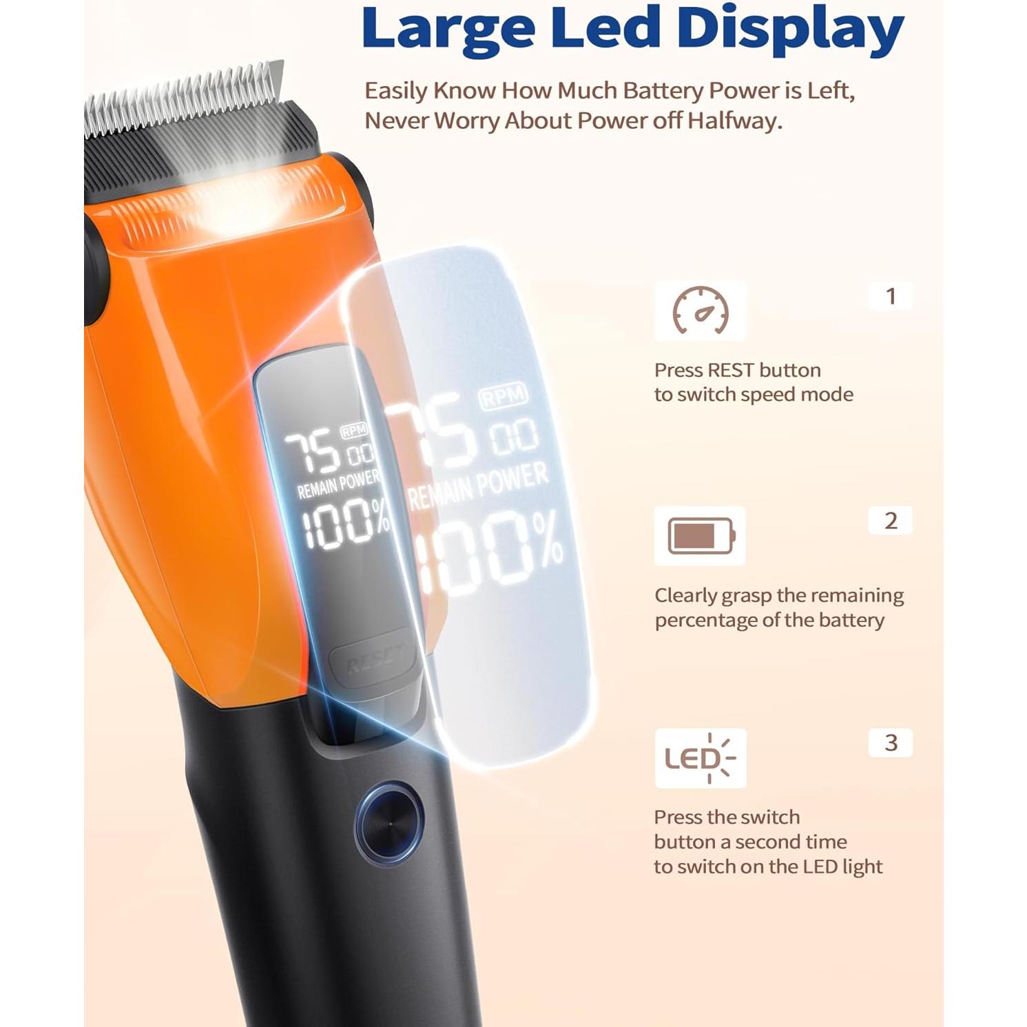 Kit de Aseo para Perros y Gatos PAPMINI 2 en 1 Naranja