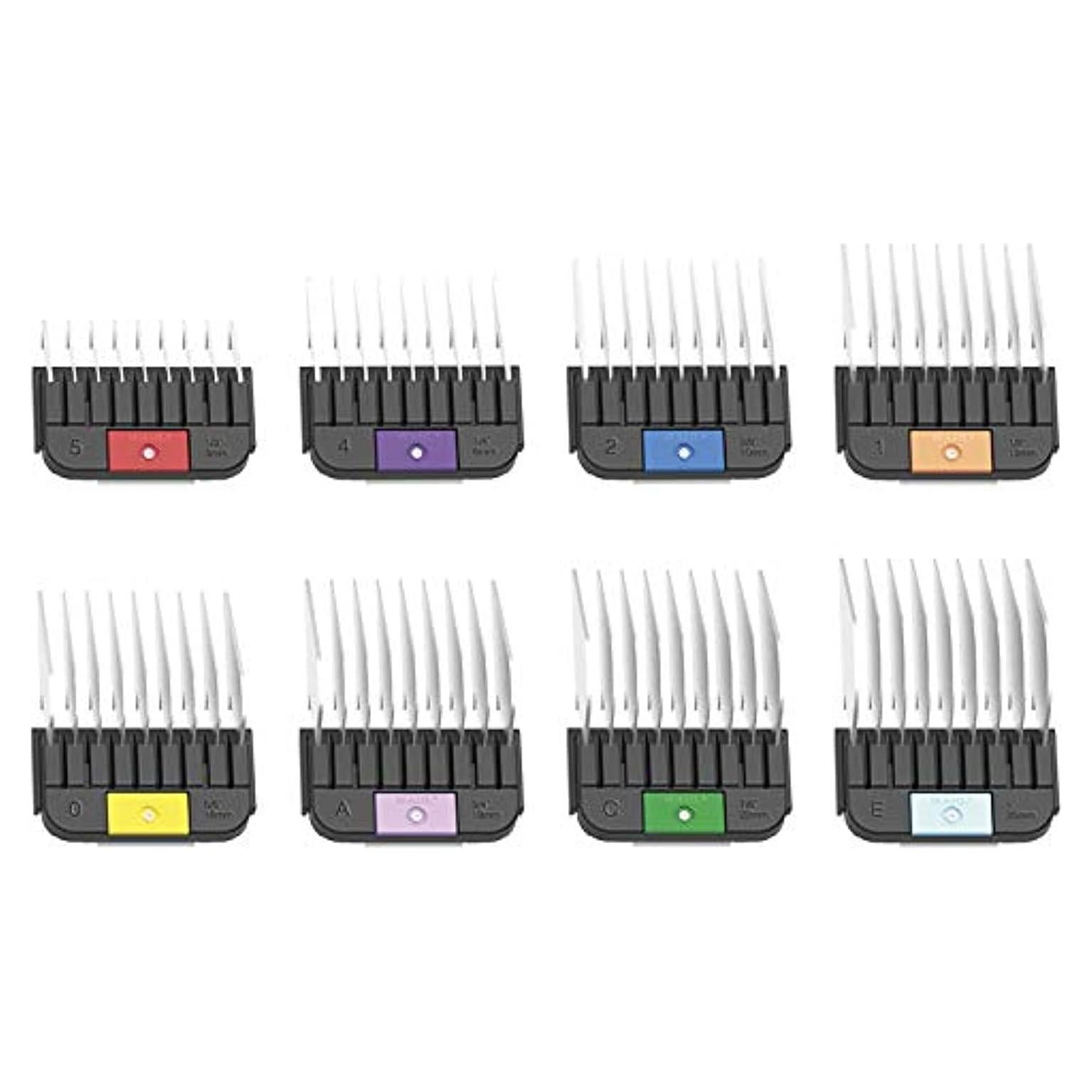 Wahl Professional Animal Stainless Steel Attachment Guide Comb Set for Detachable Blade Pet, Dog, Cat, and Horse Clippers (3390-100)