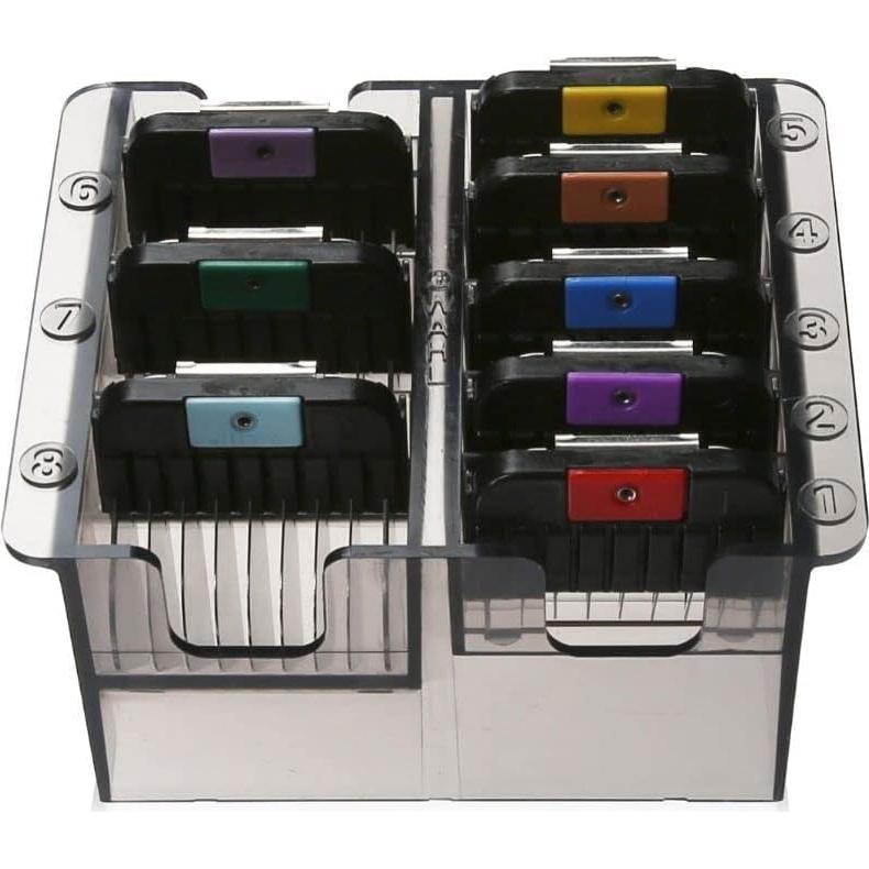 Wahl Professional Animal Stainless Steel Attachment Guide Comb Set for Detachable Blade Pet, Dog, Cat, and Horse Clippers (3390-100)