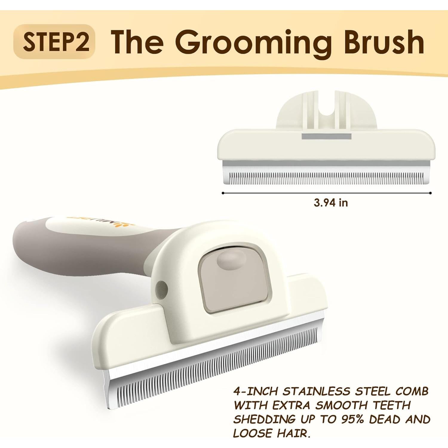 Kit de Aseo Profesional MIU PET para Perros y Gatos Pelo Largo