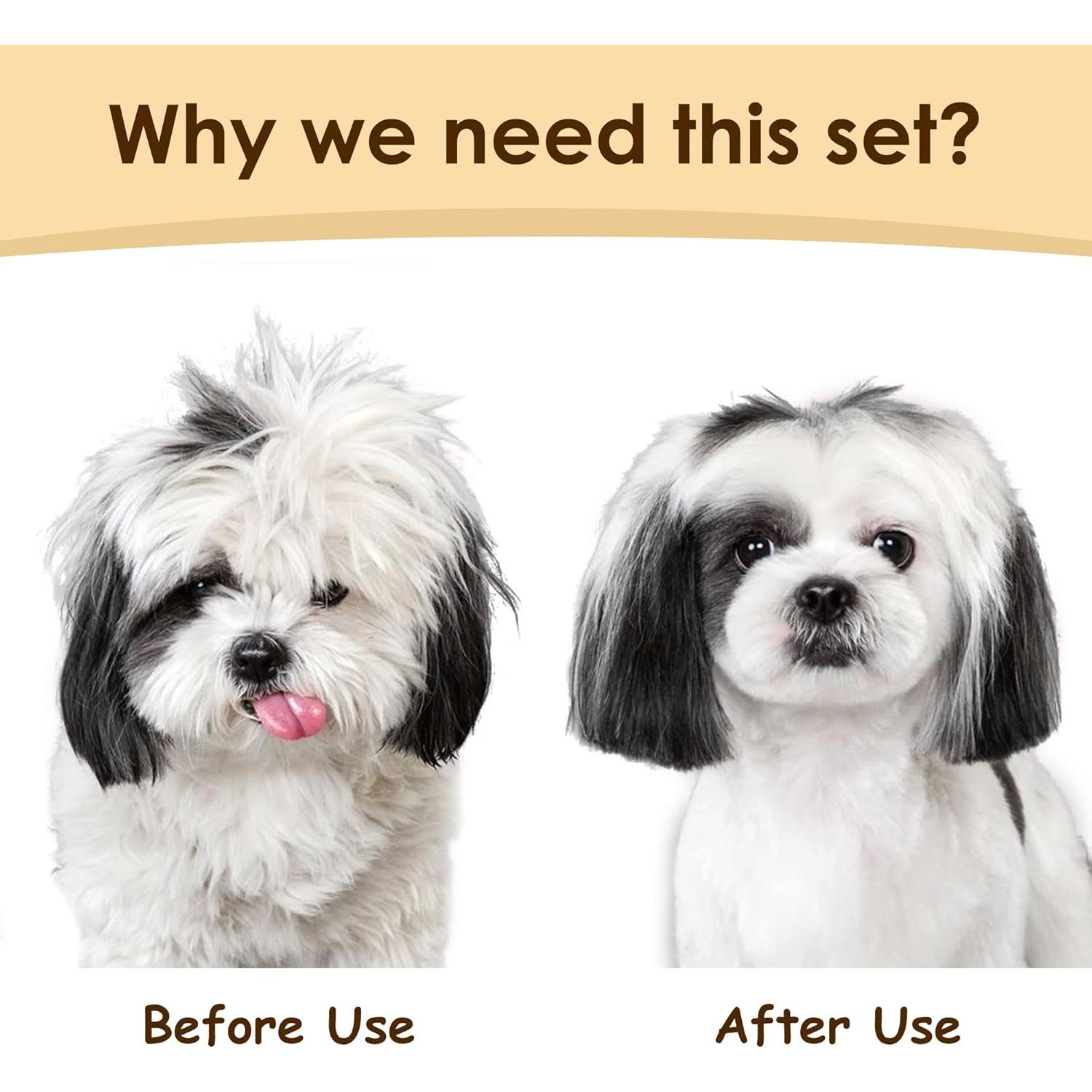 Kit de Aseo Profesional MIU PET para Perros y Gatos Pelo Largo