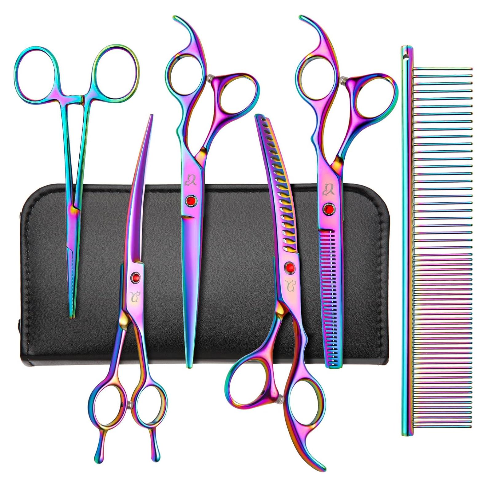 Kit de Tijeras para Cuidado de Perros Citywish 7" Acero Inoxidable