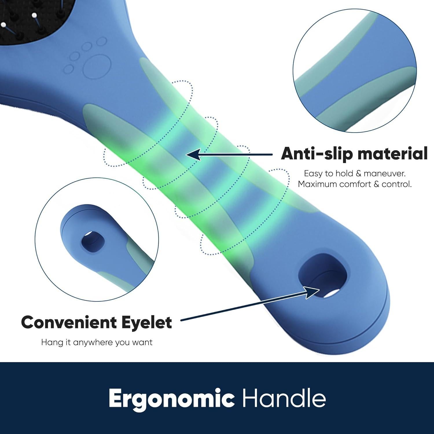 Cepillo 2-en-1 AKC para Perros y Gatos - Deshedding y Desenredar