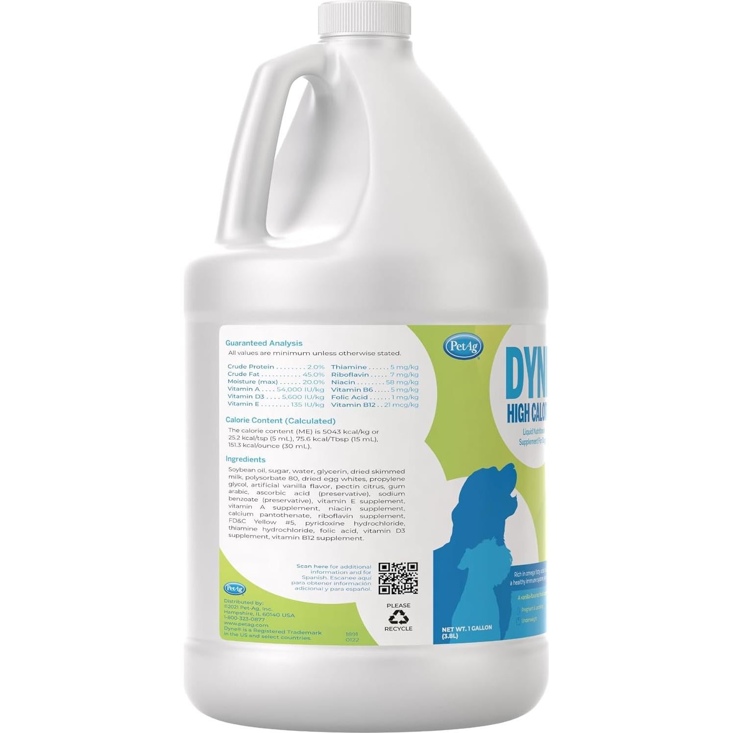 Suplemento Nutricional Líquido PetAg Dyne 3,63 kg para Perros