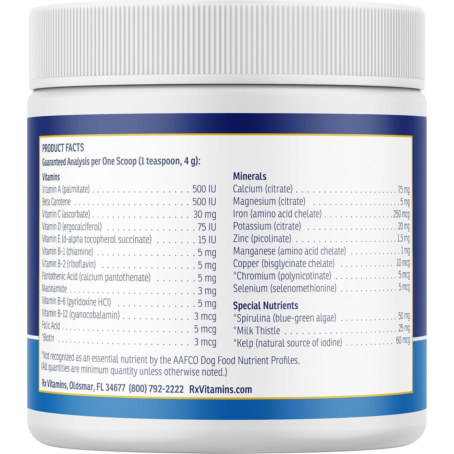 Vitaminas y Minerales para Perros Rx Vitamins 227 g