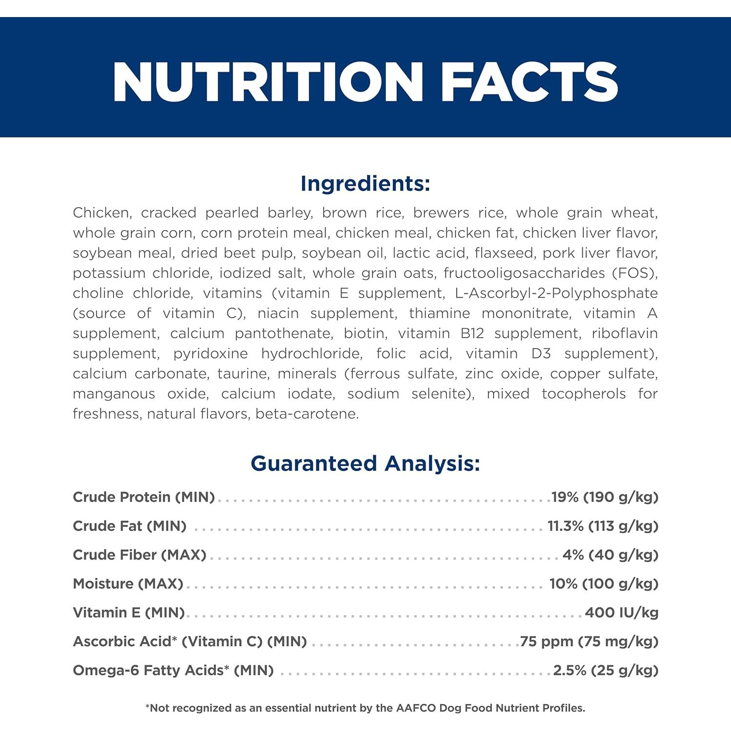 Hill's Science Diet Comida Seca para Perros Adultos 2,27 kg Pollo