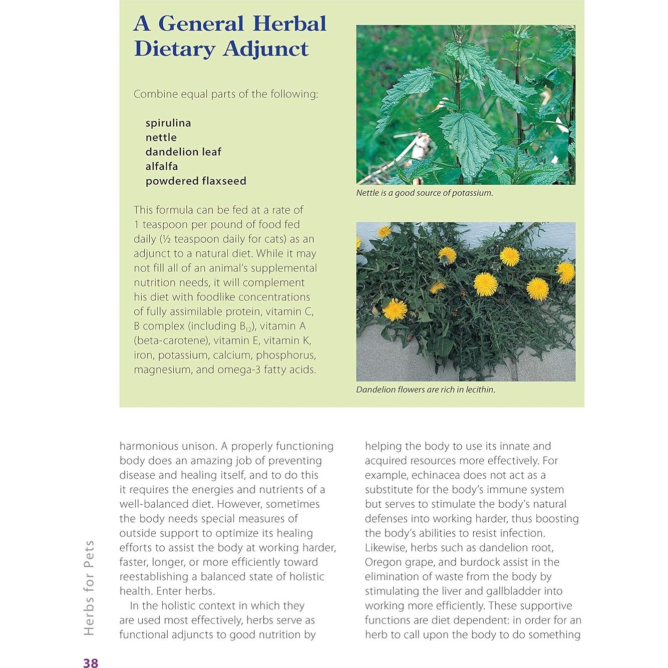 Herbs for Pets: The Natural Way to Enhance Your Pet's Life (CompanionHouse Books) A-Z Guide to Medicinal Plants, Holistic Recipes, and Nutritional Supplements for Dogs, Cats, Horses, Birds, and More