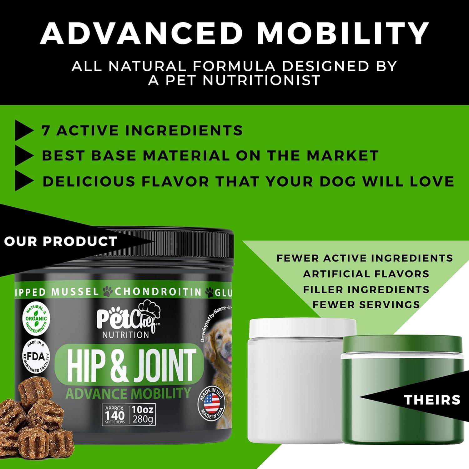 Suplemento Articular para Perros Pet Chef 248g - Glucosamina