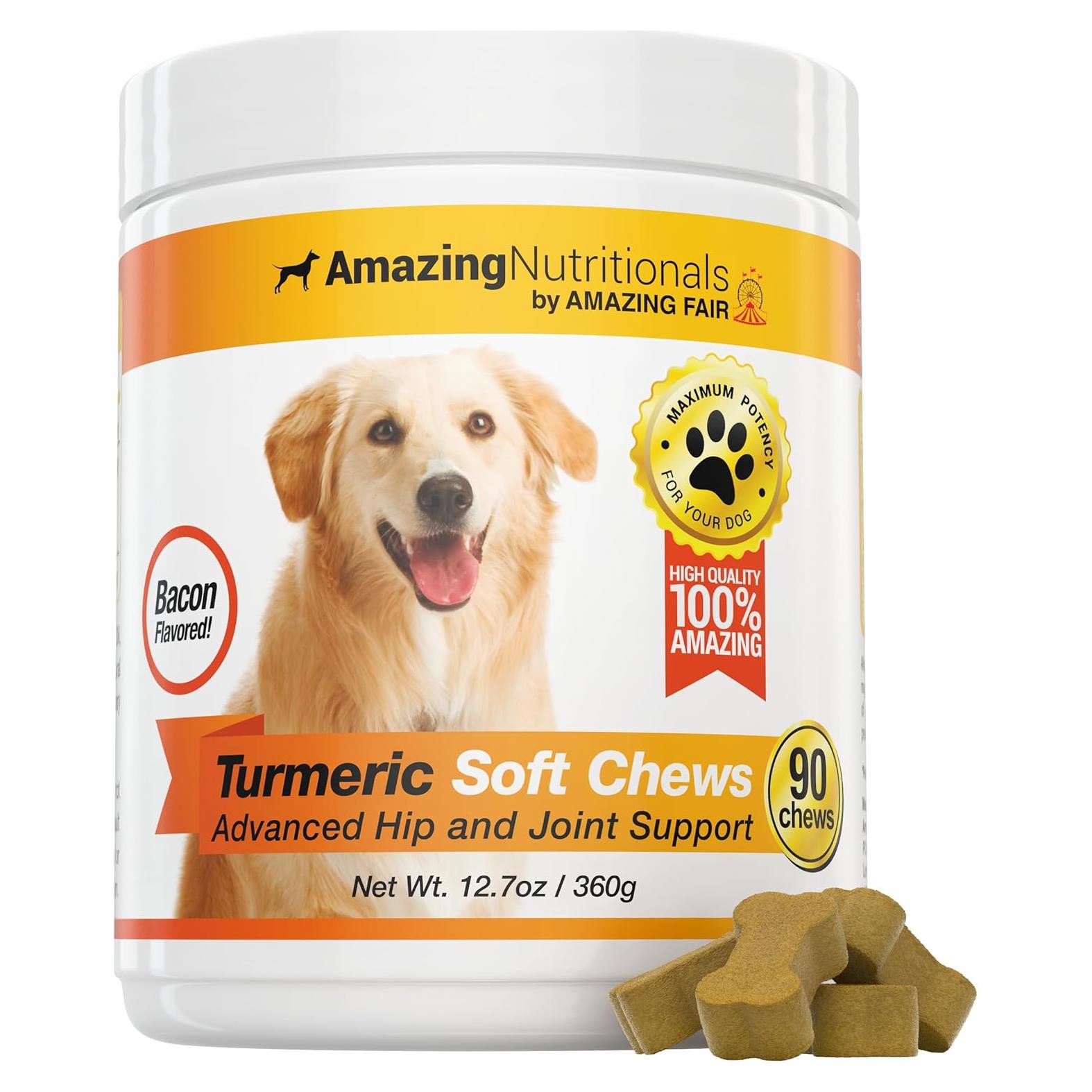 Cápsulas de Cúrcuma para Perros Amazing Nutritionals 90 Unidades