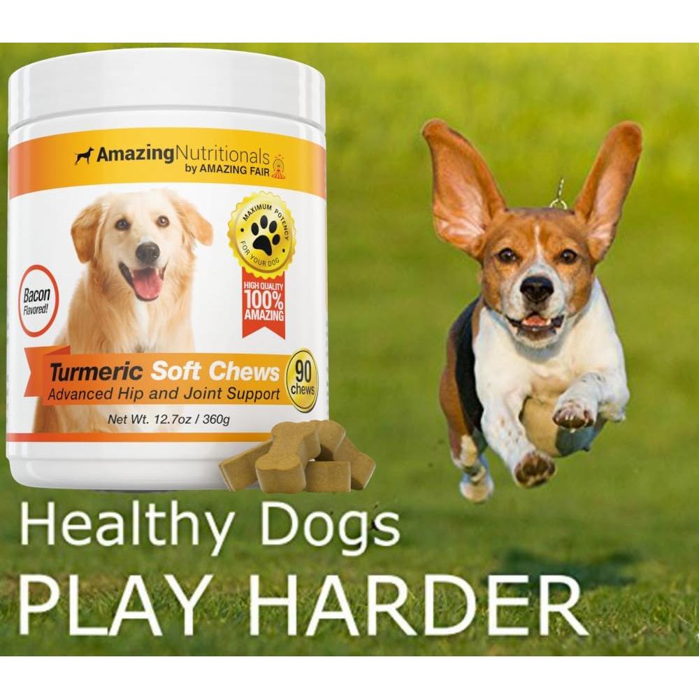 Cápsulas de Cúrcuma para Perros Amazing Nutritionals 90 Unidades