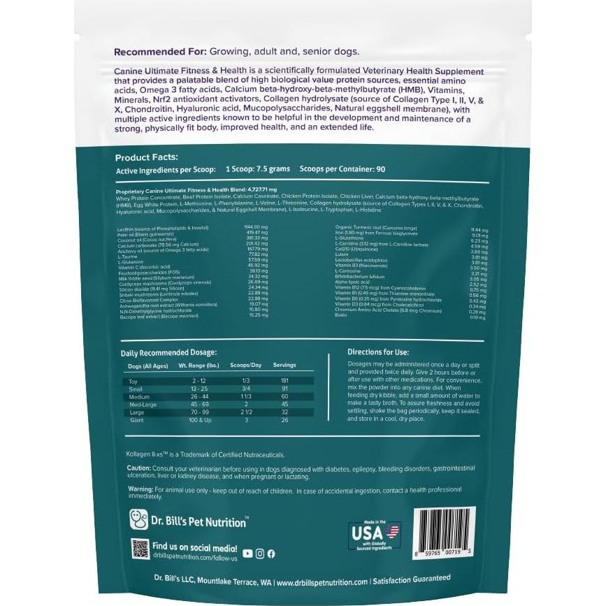 Multivitamínico Canino Dr. Bill 680g - Salud y Fitness