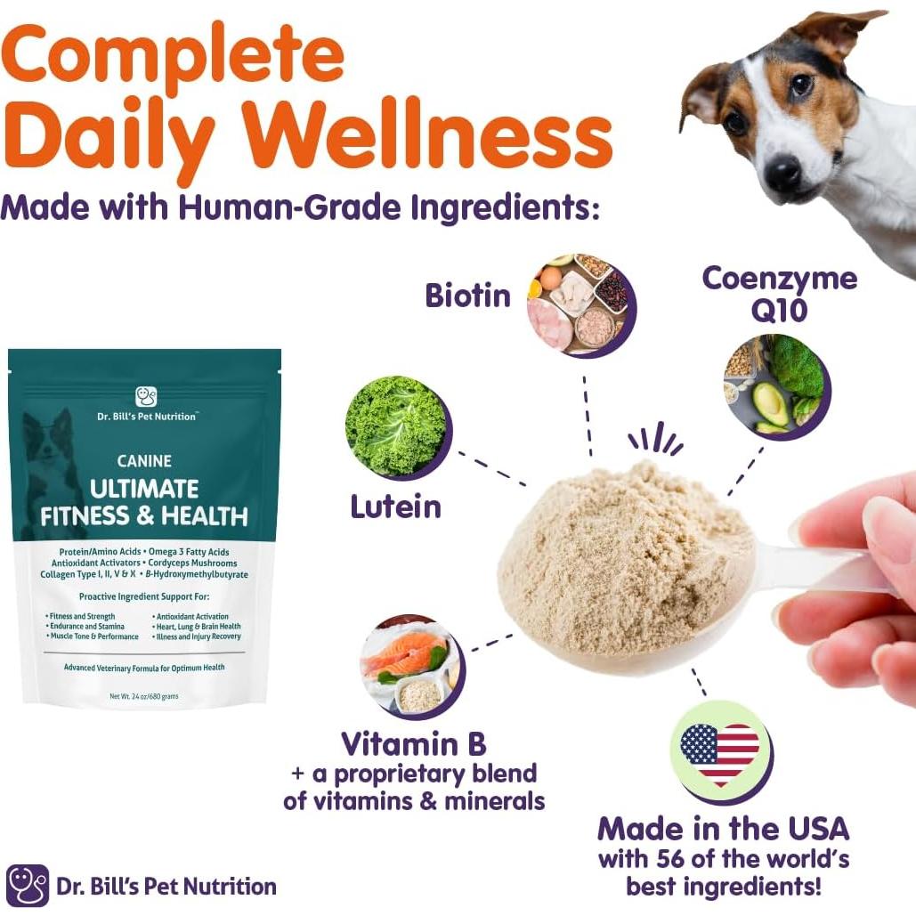 Multivitamínico Canino Dr. Bill 680g - Salud y Fitness