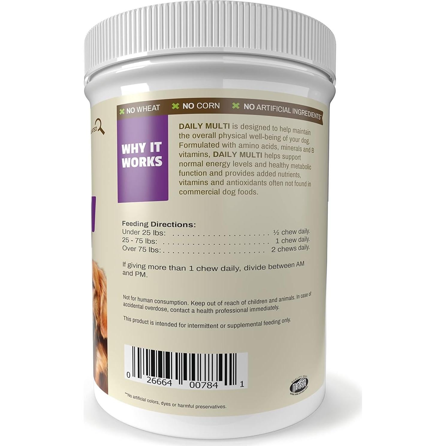 Multivitamina Diaria Pet Naturals para Perros 150 Masticables