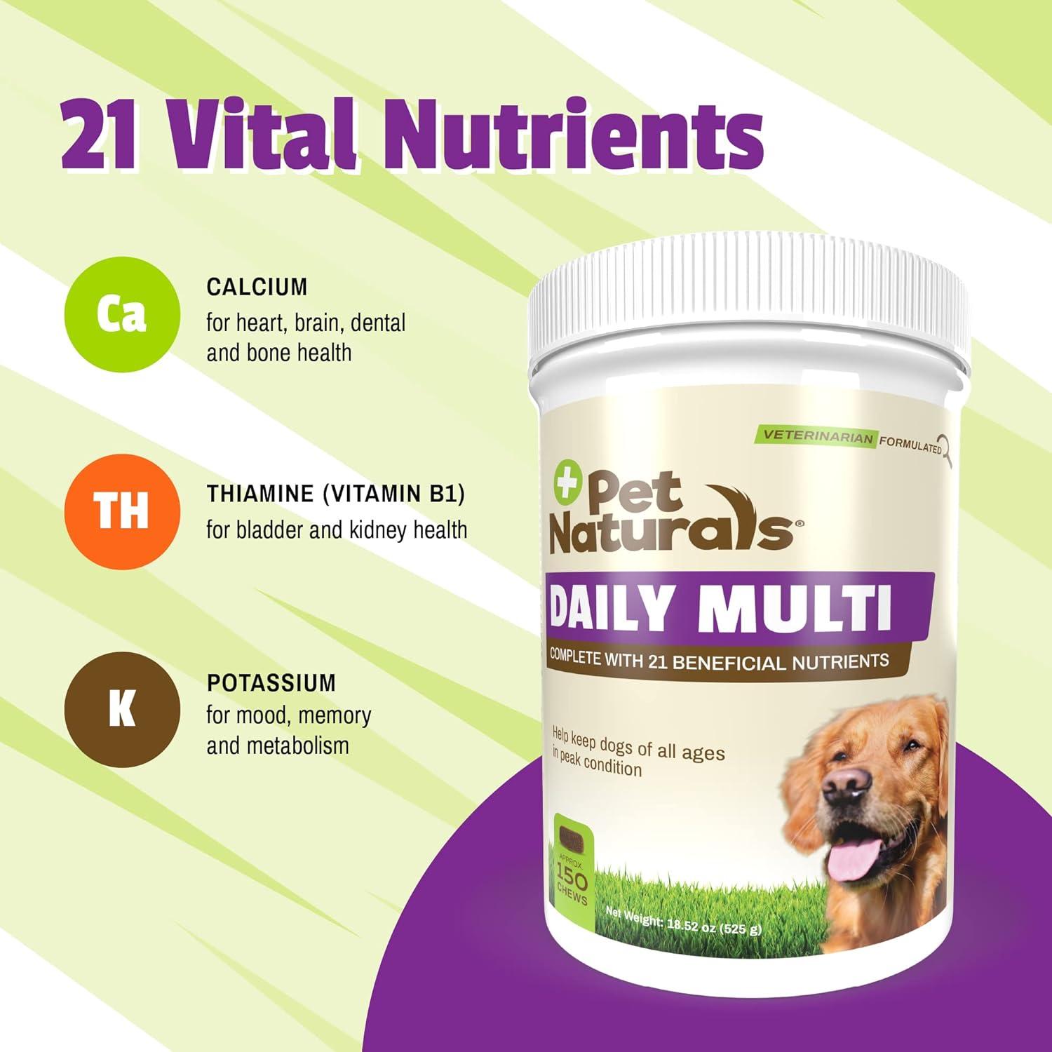 Multivitamina Diaria Pet Naturals para Perros 150 Masticables