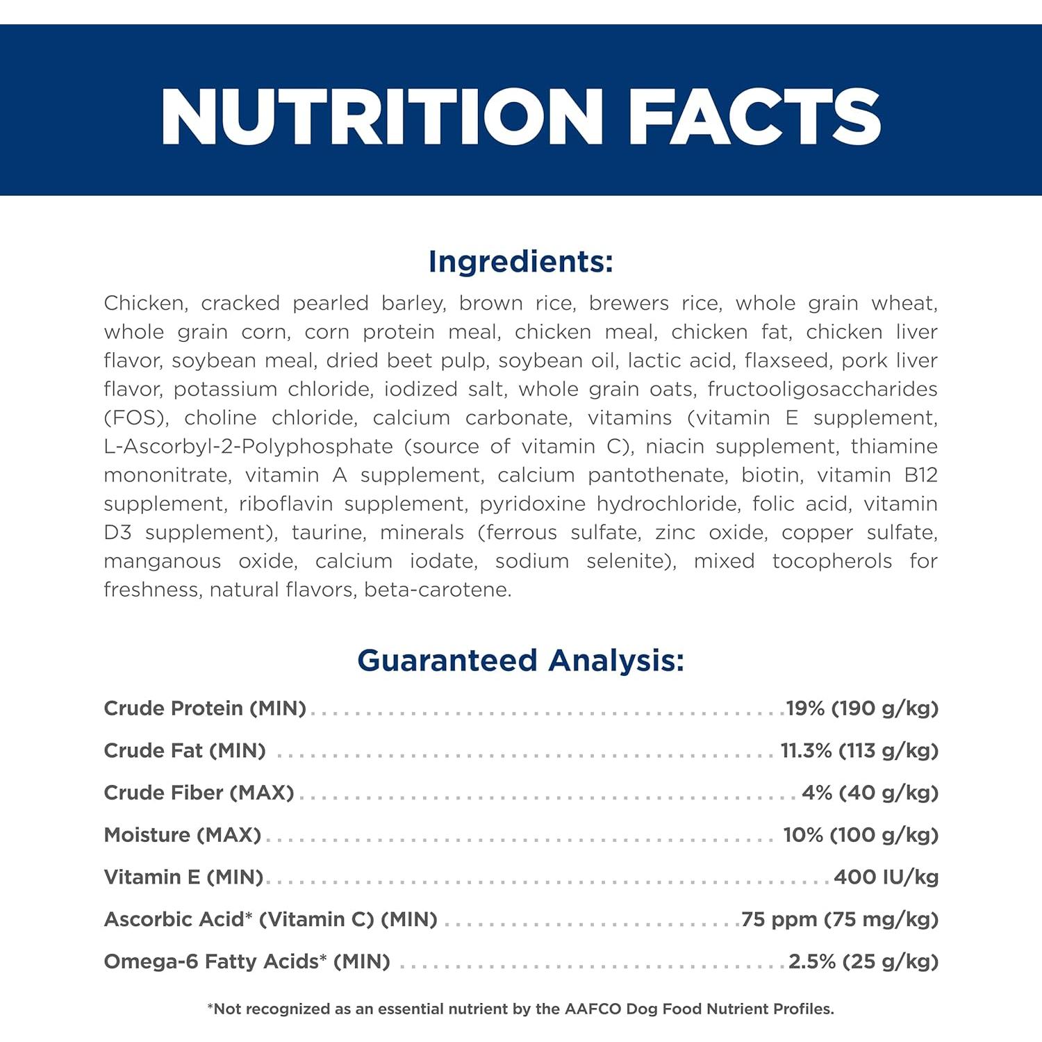 Hill's Science Diet Comida Seca para Perros Adultos 2,27 kg Pollo