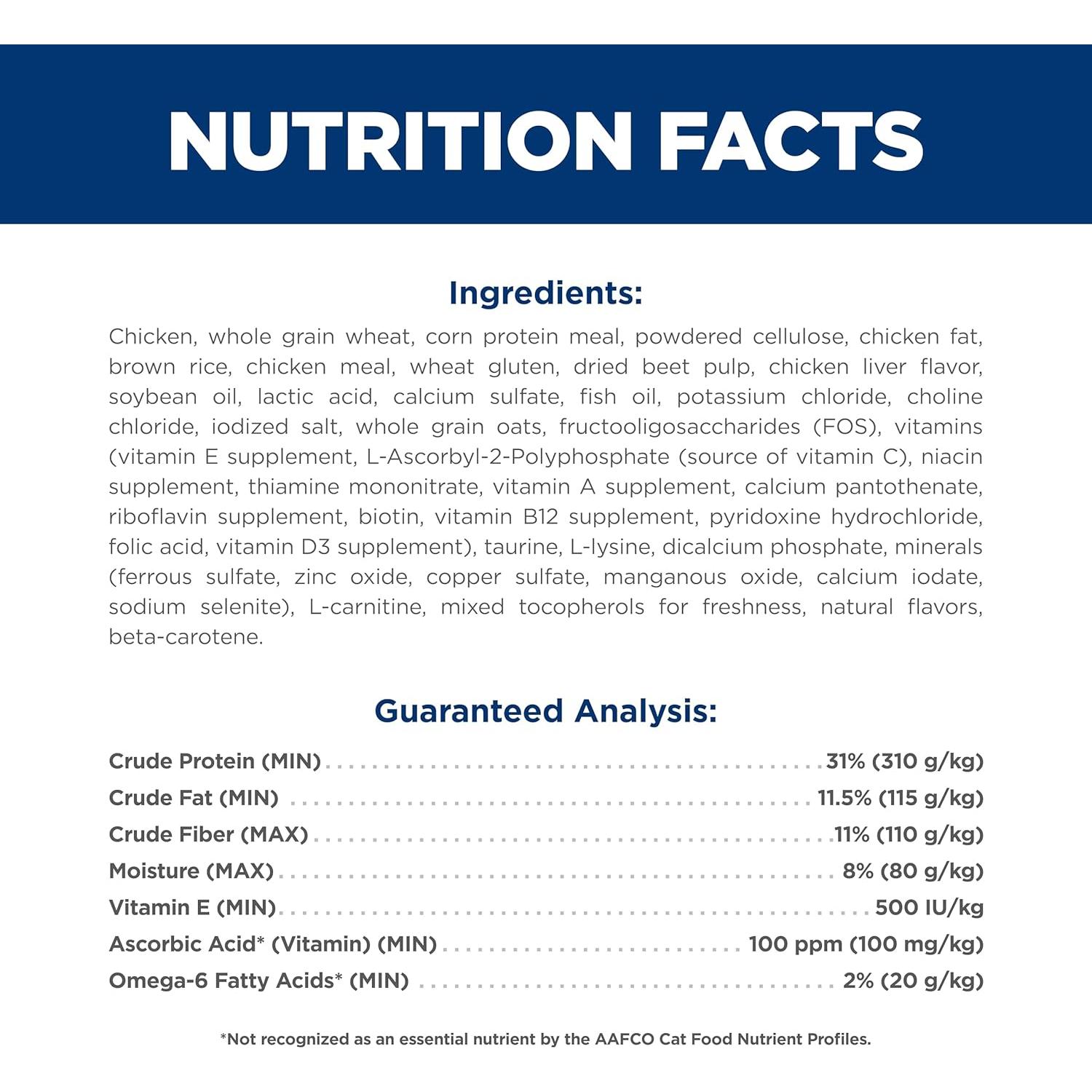 Comida Seca para Gatos Hill's Science Diet Pollo 3,18 kg