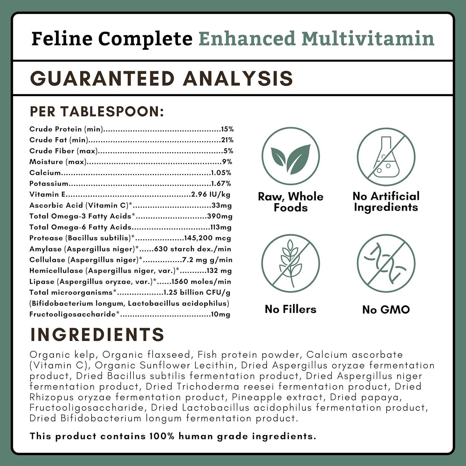 Suplemento Multivitamínico Probiotico para Gatos Wholistic 226g