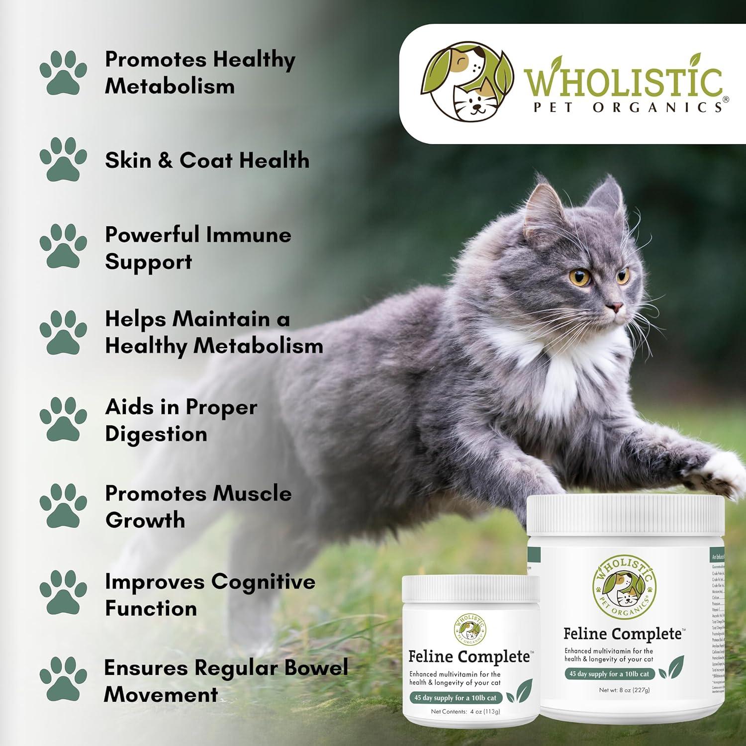 Suplemento Multivitamínico Probiotico para Gatos Wholistic 226g