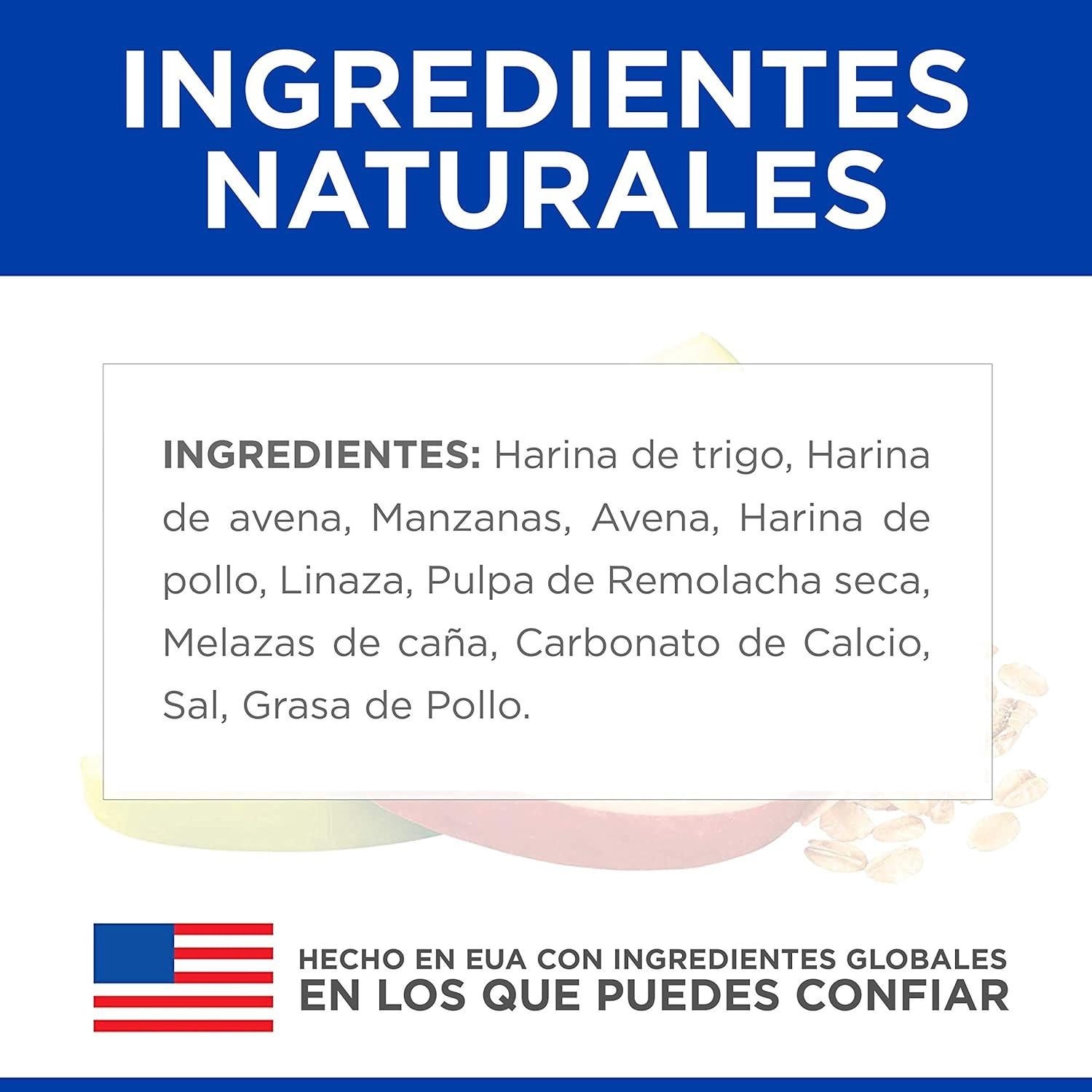 Snacks Naturales para Perros Hill's Manzana y Avena 230g