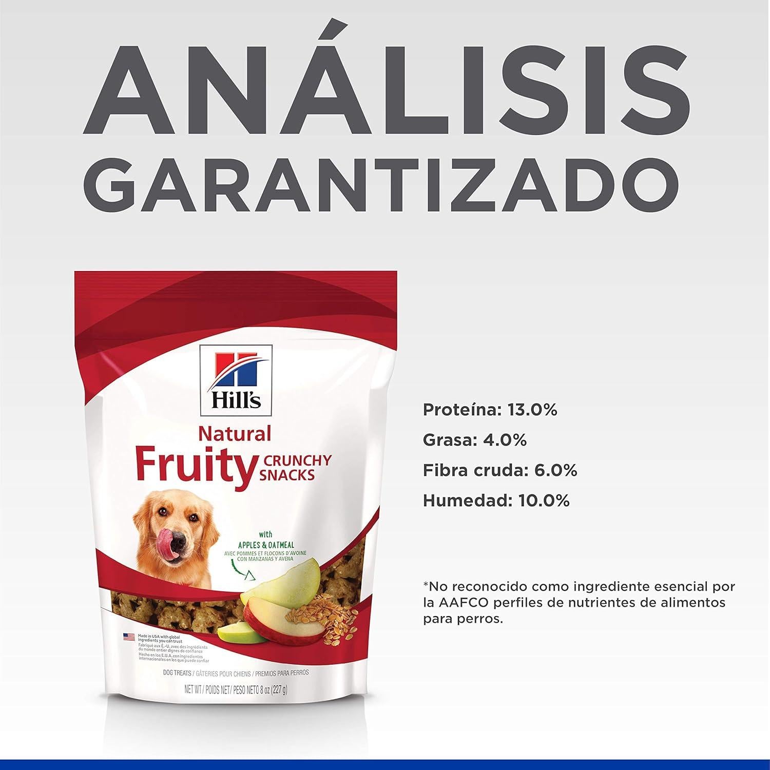 Snacks Naturales para Perros Hill's Manzana y Avena 230g