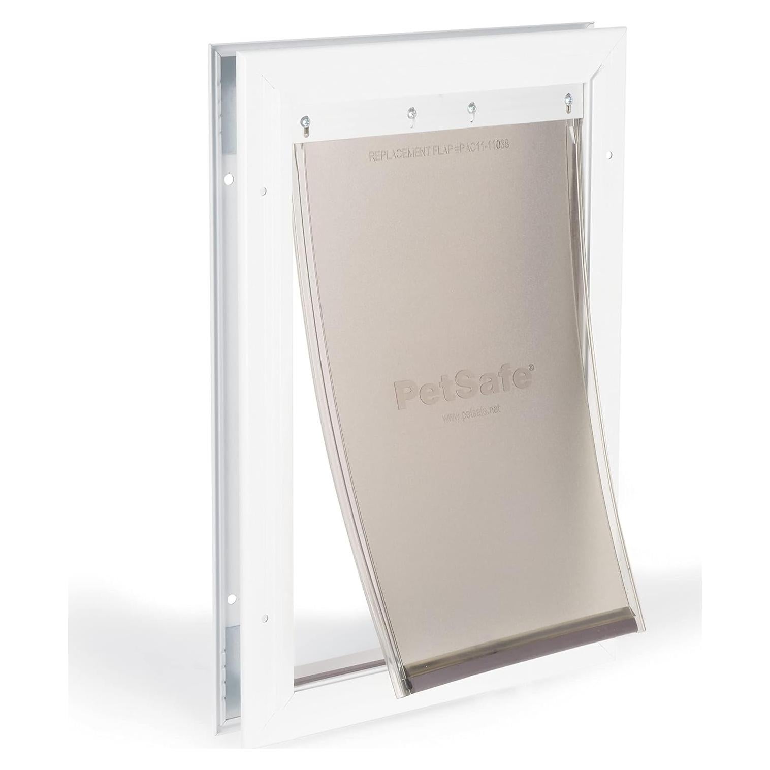 Puerta para Mascotas PetSafe Freedom Aluminio Mediana Blanca