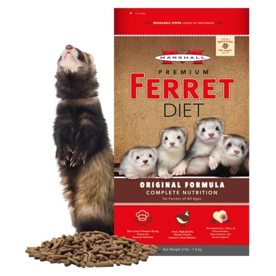 Alimento Seco para Hurones Marshall 1,81 kg Nutrición Balanceada
