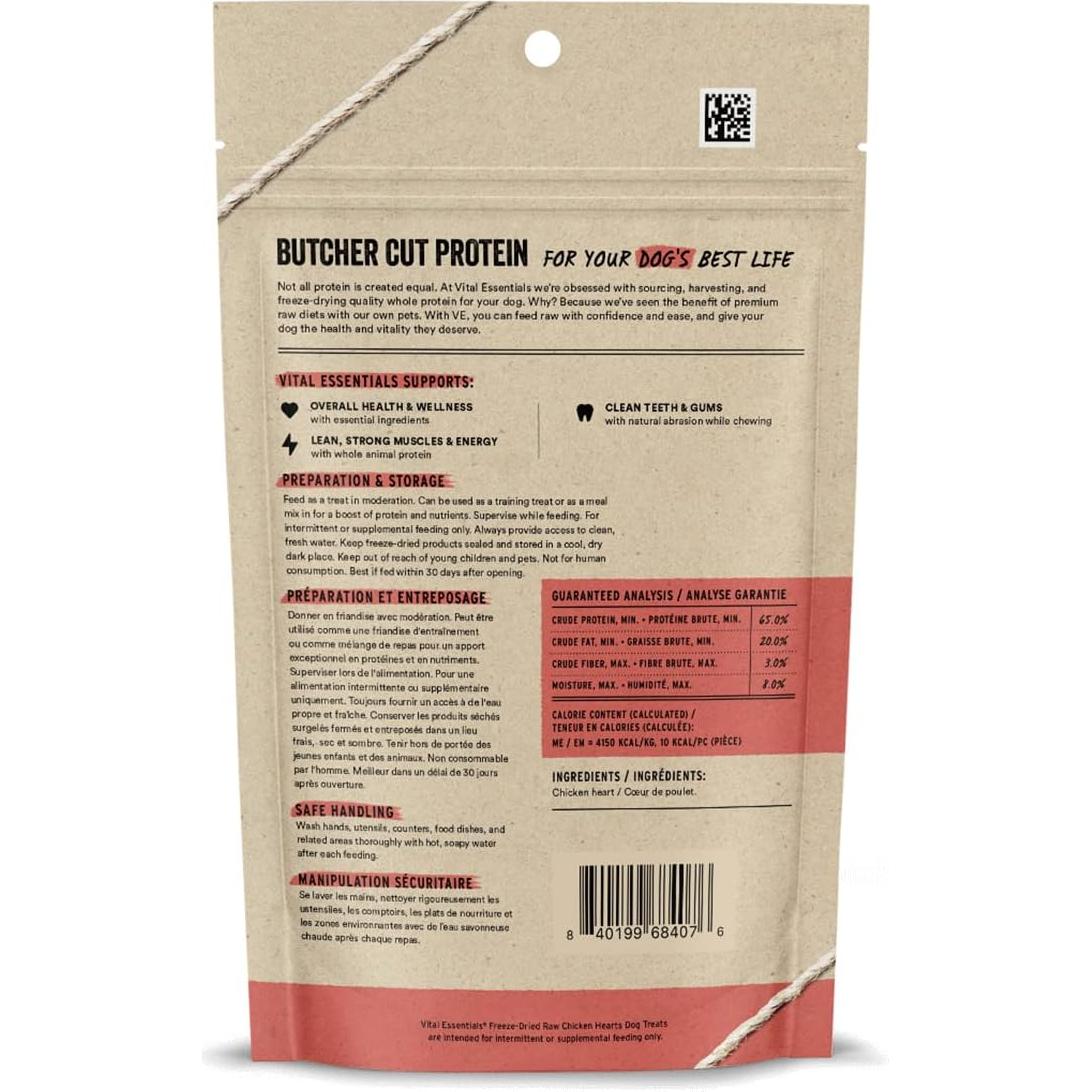 Golosinas para Perros Vital Essentials Corazones de Pollo 54 g