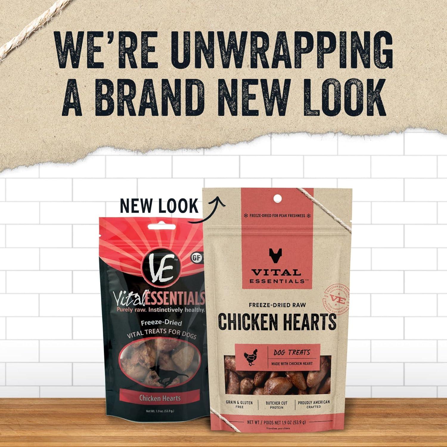 Golosinas para Perros Vital Essentials Corazones de Pollo 54 g