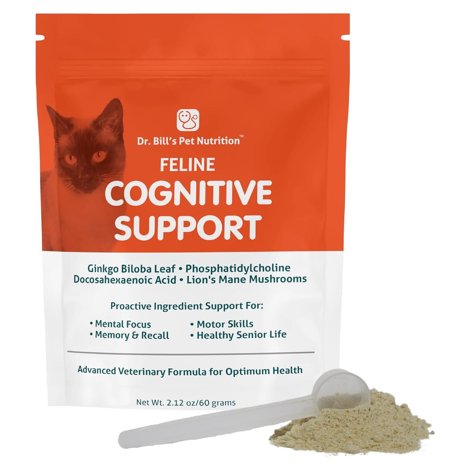 Suplemento Cognitivo para Gatos Dr. Bill 60g Ginkgo Biloba