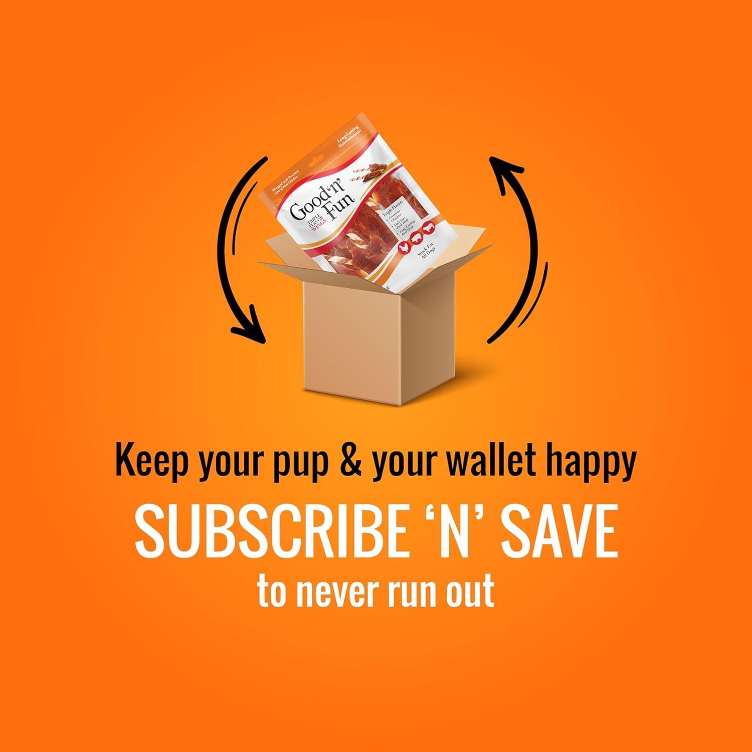 Good 'n' Fun Chews Alas Sabor Triple 340g para Perros