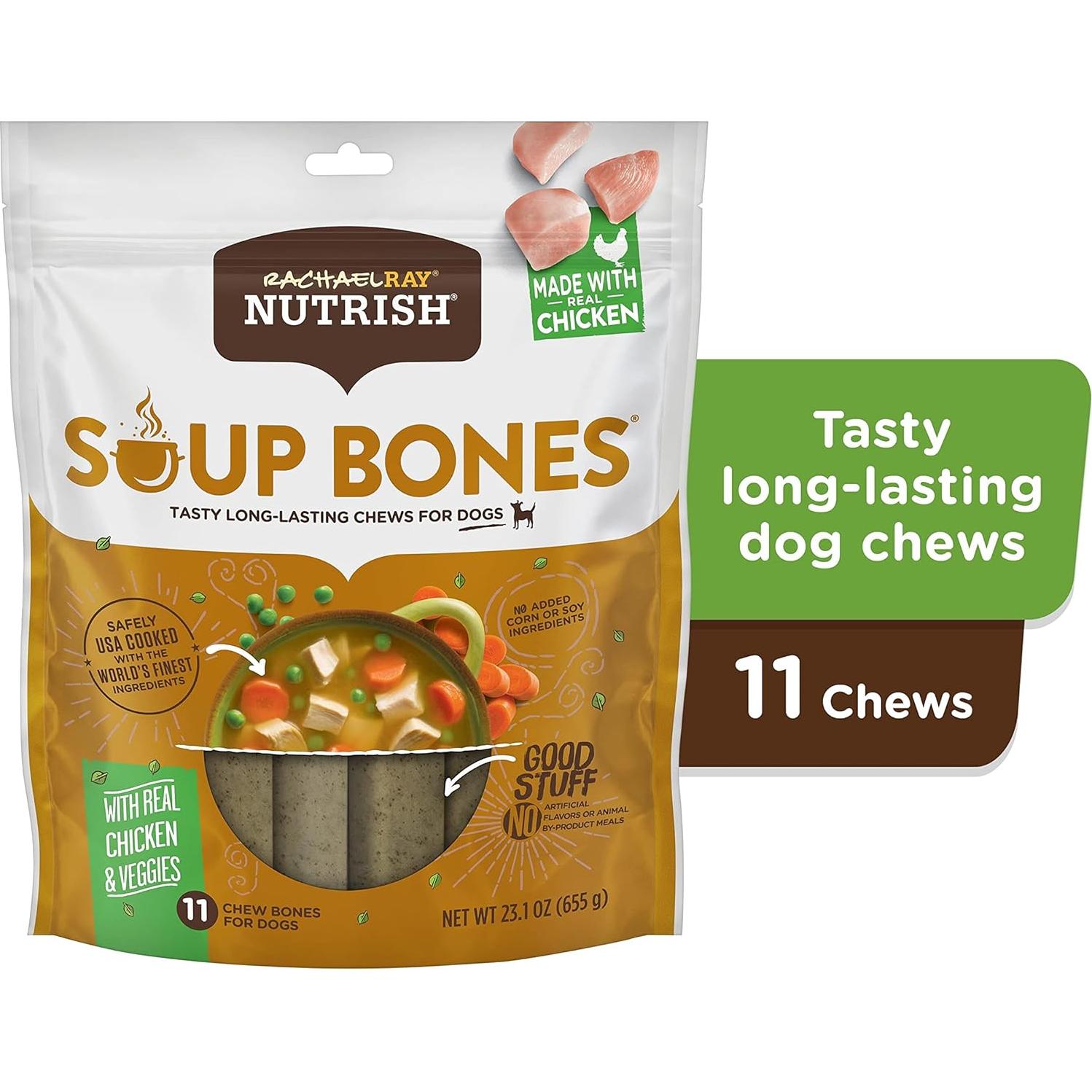 Golosinas para Perros Rachael Ray Nutrish 11 Huesos Pollo