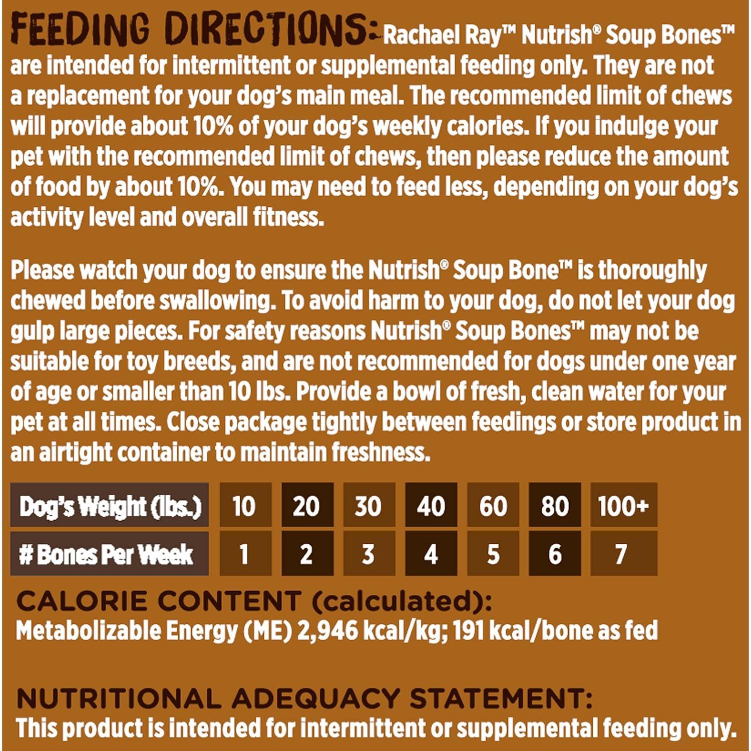 Golosinas para Perros Rachael Ray Nutrish 11 Huesos Pollo