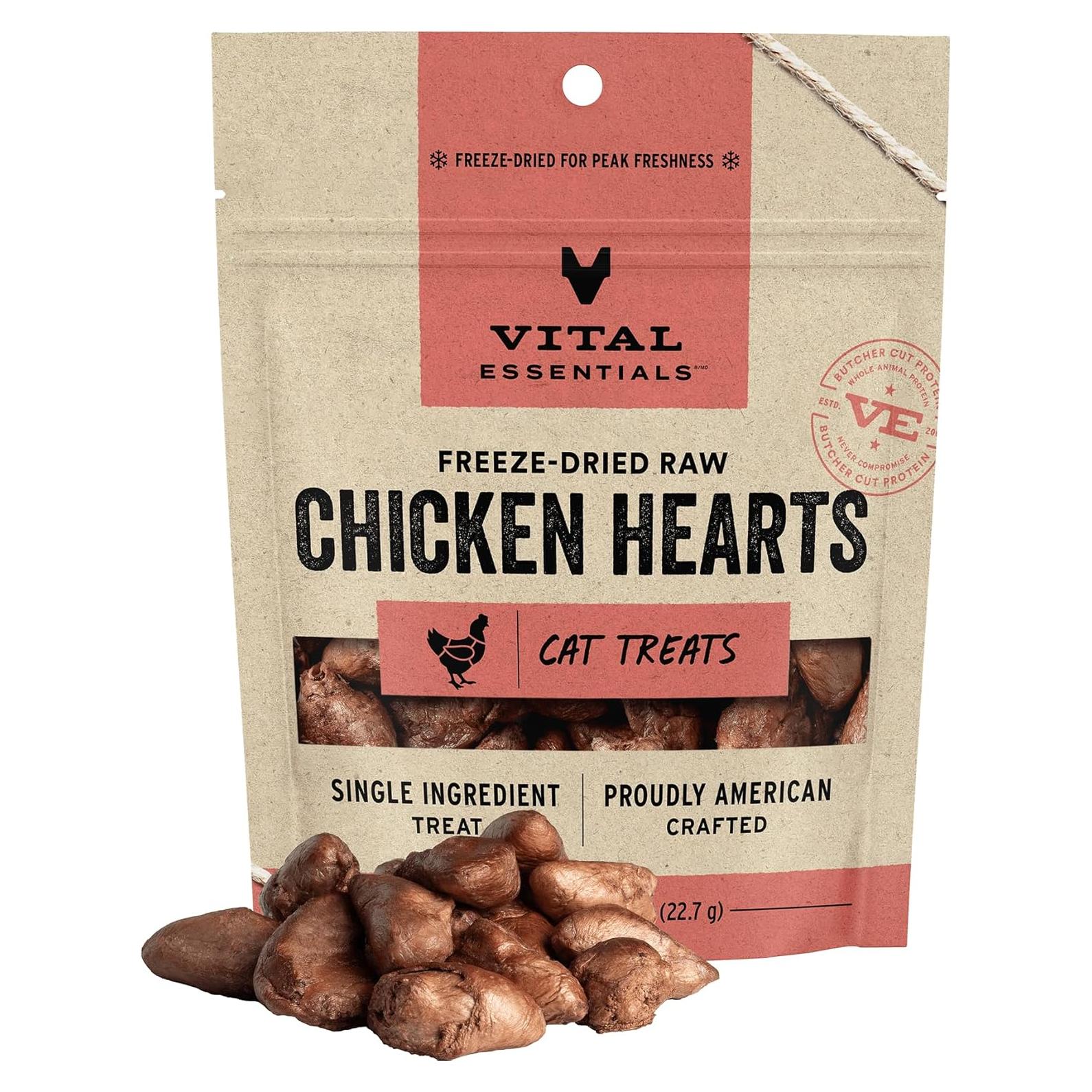 Galletas para Gatos Vital Essentials Corazones de Pollo 22g