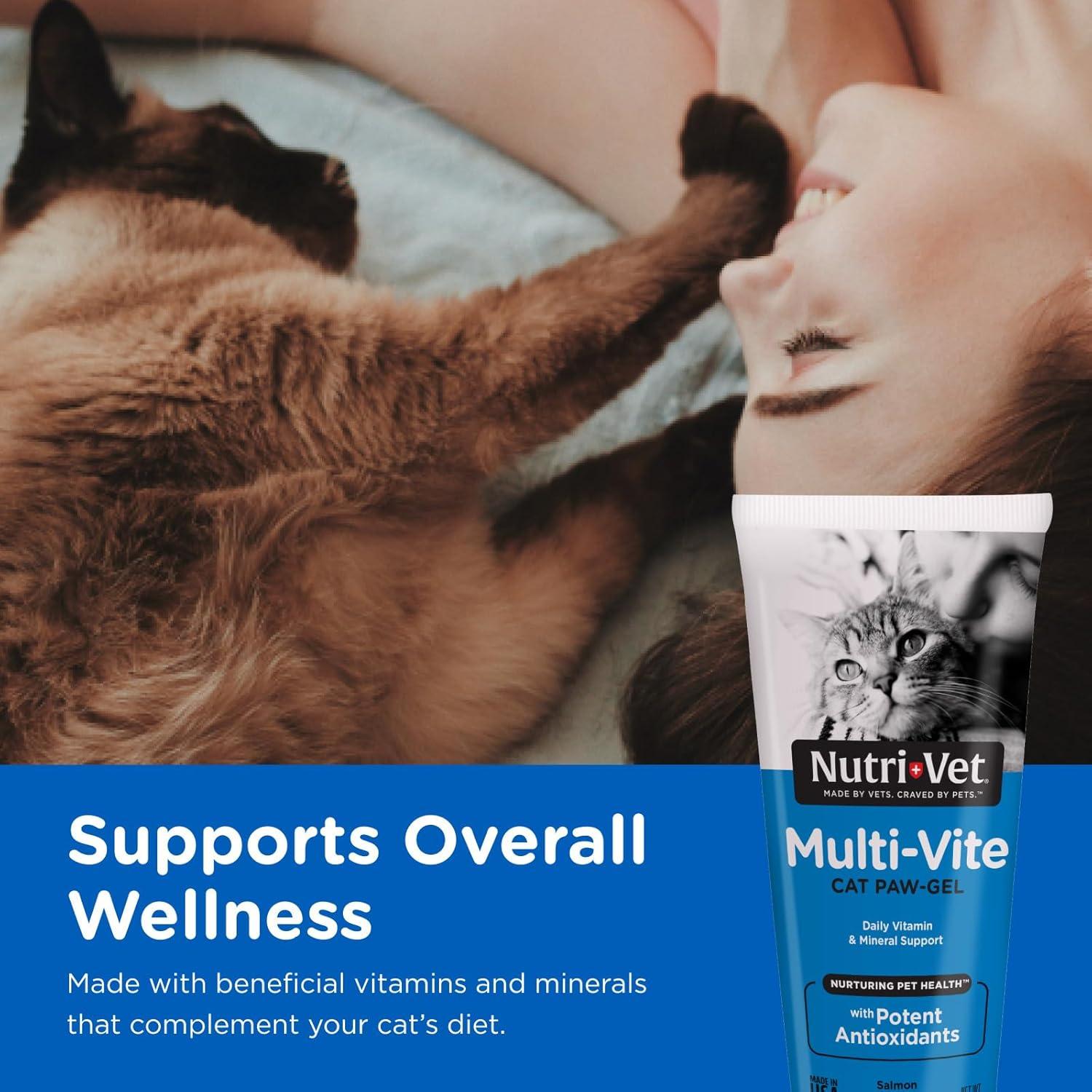 Nutri-Vet Gel Multivitamínico para Gatos 85 g - Soporte Inmunológico