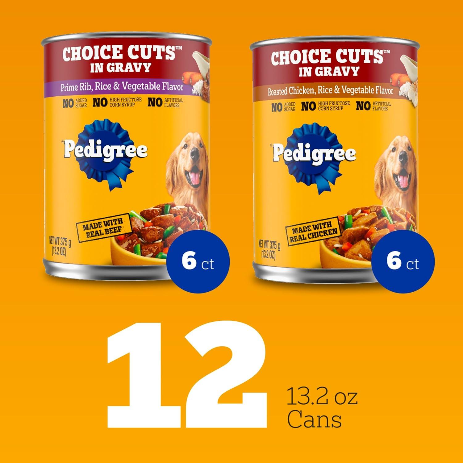 Pedigree Comida Húmeda en Lata para Perros Adultos 12x13.2oz