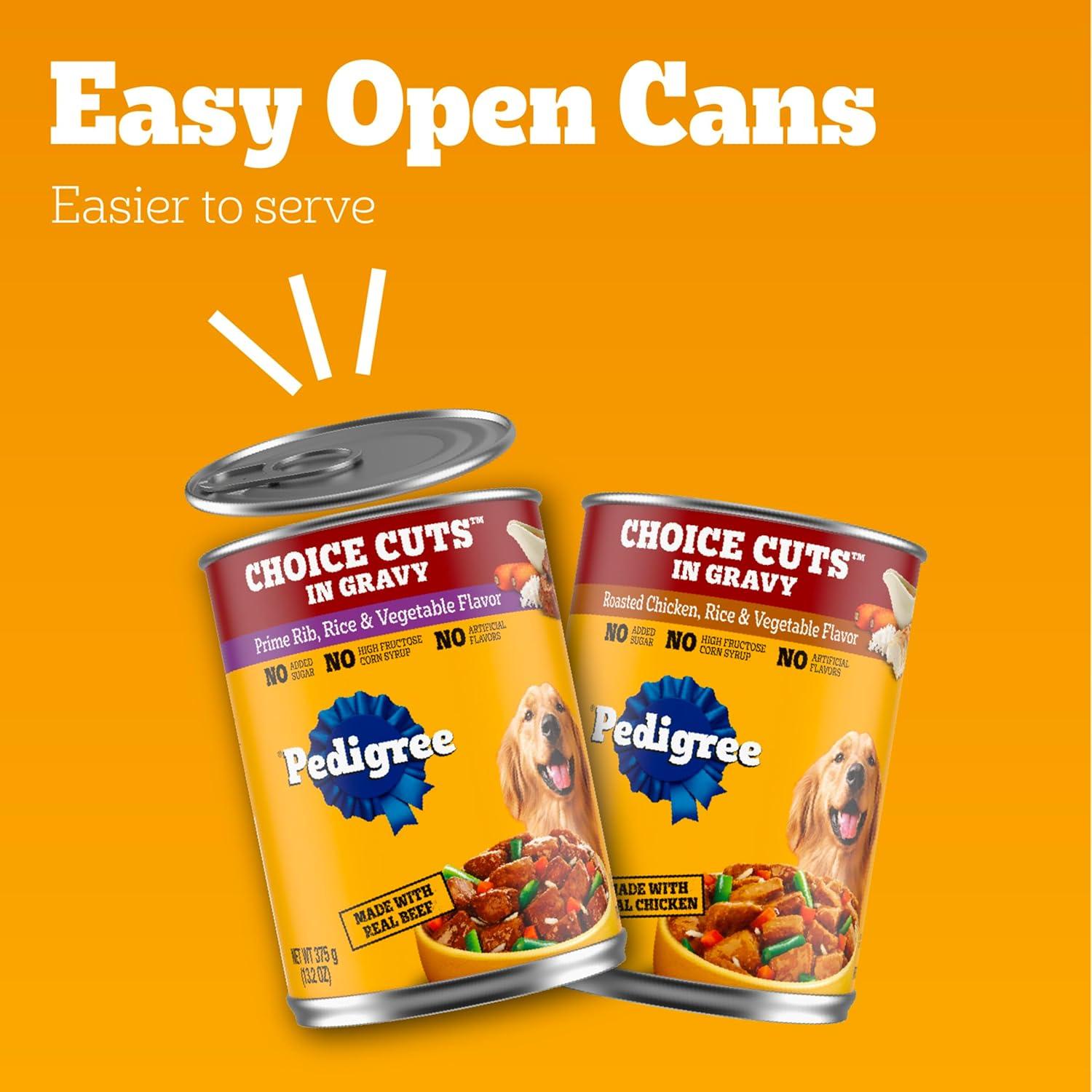 Pedigree Comida Húmeda en Lata para Perros Adultos 12x13.2oz