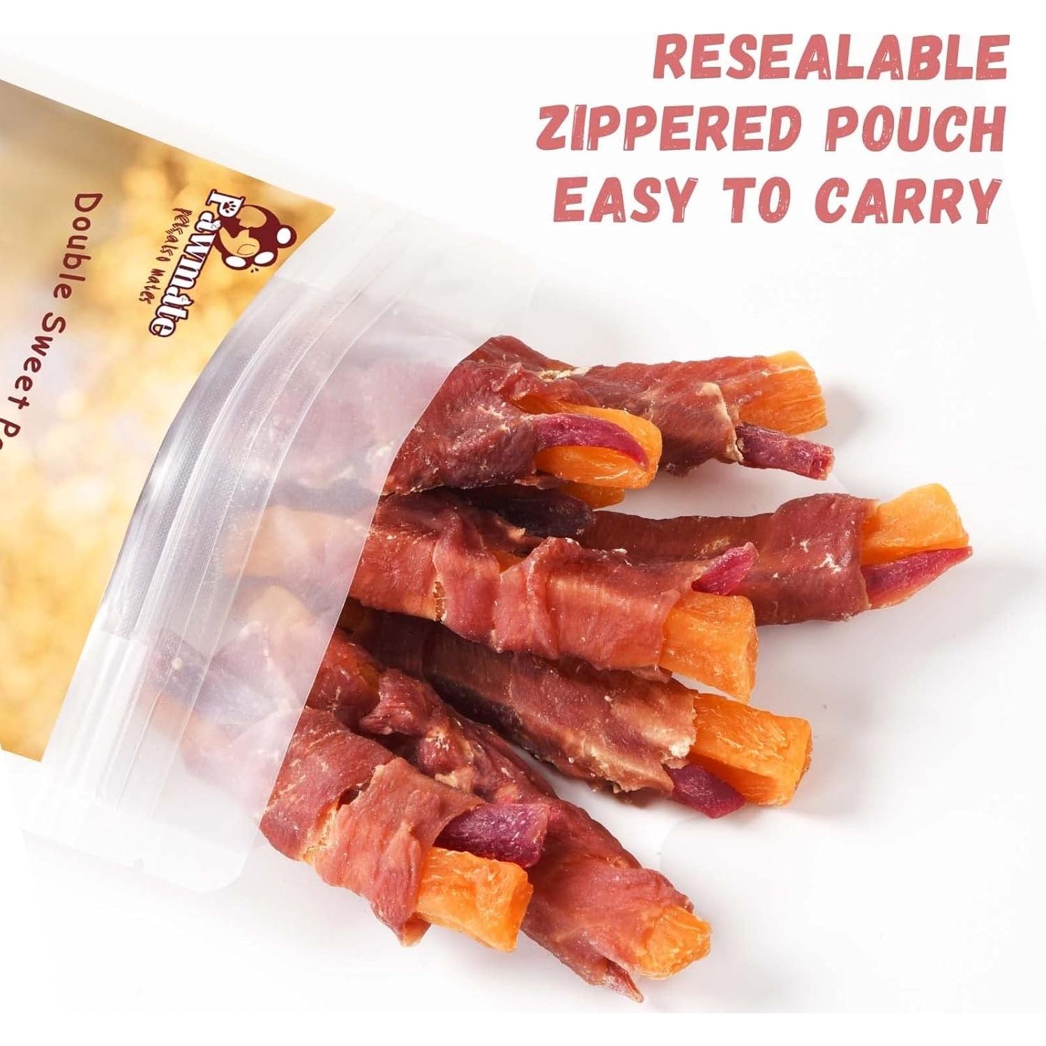 Galletas para Perros Pawmate Doble Batata y Pato 12-15 Unid