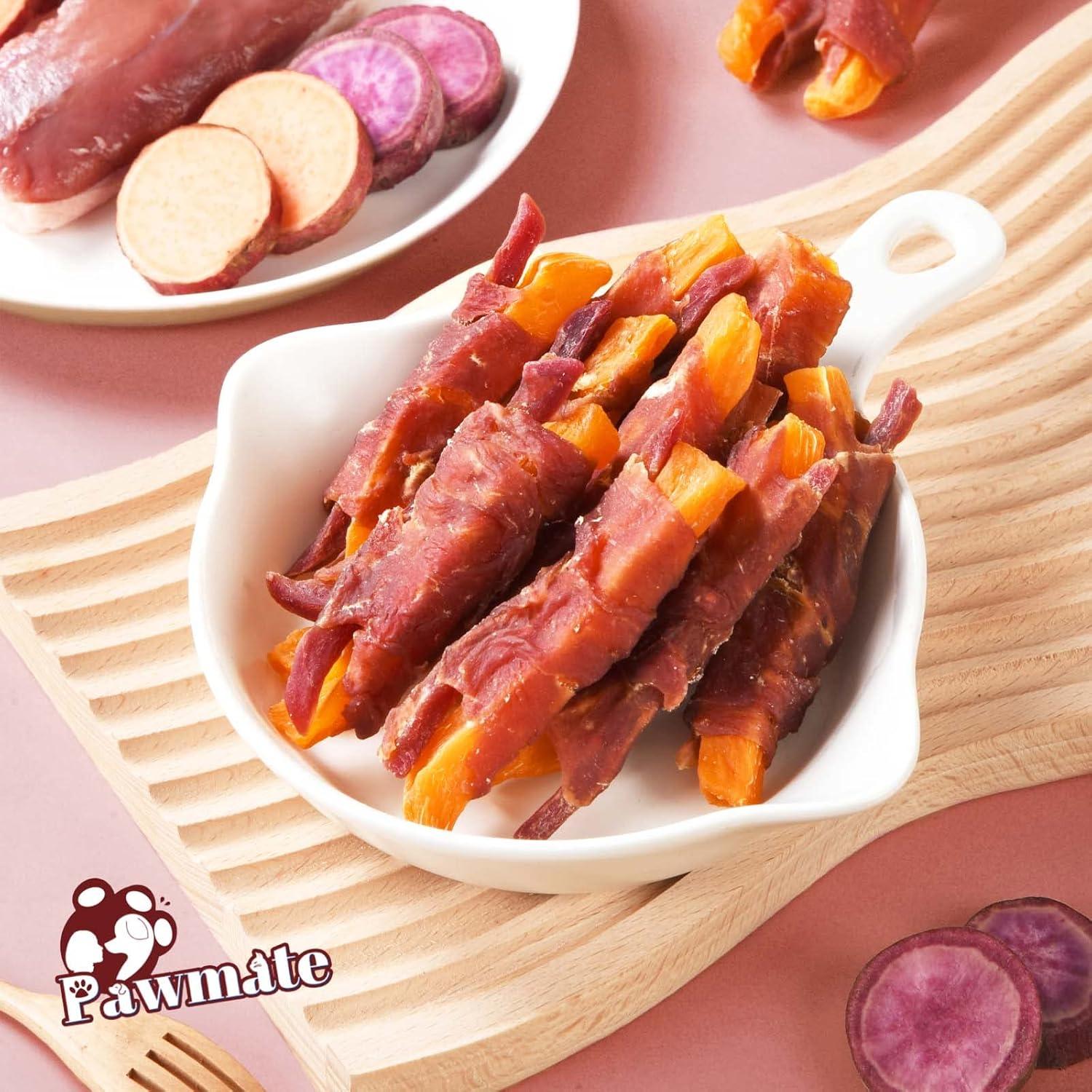 Galletas para Perros Pawmate Doble Batata y Pato 12-15 Unid