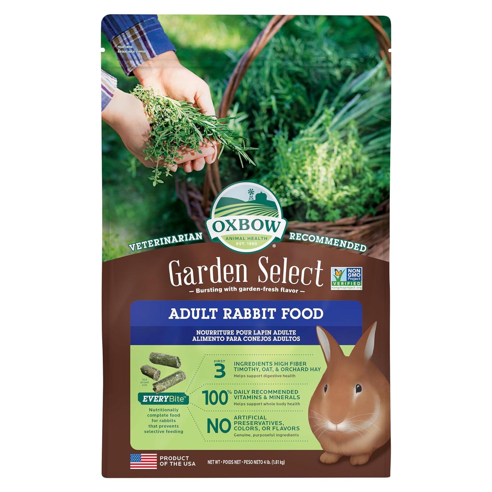 Alimento para Conejos Oxbow Garden Select 1,81 kg