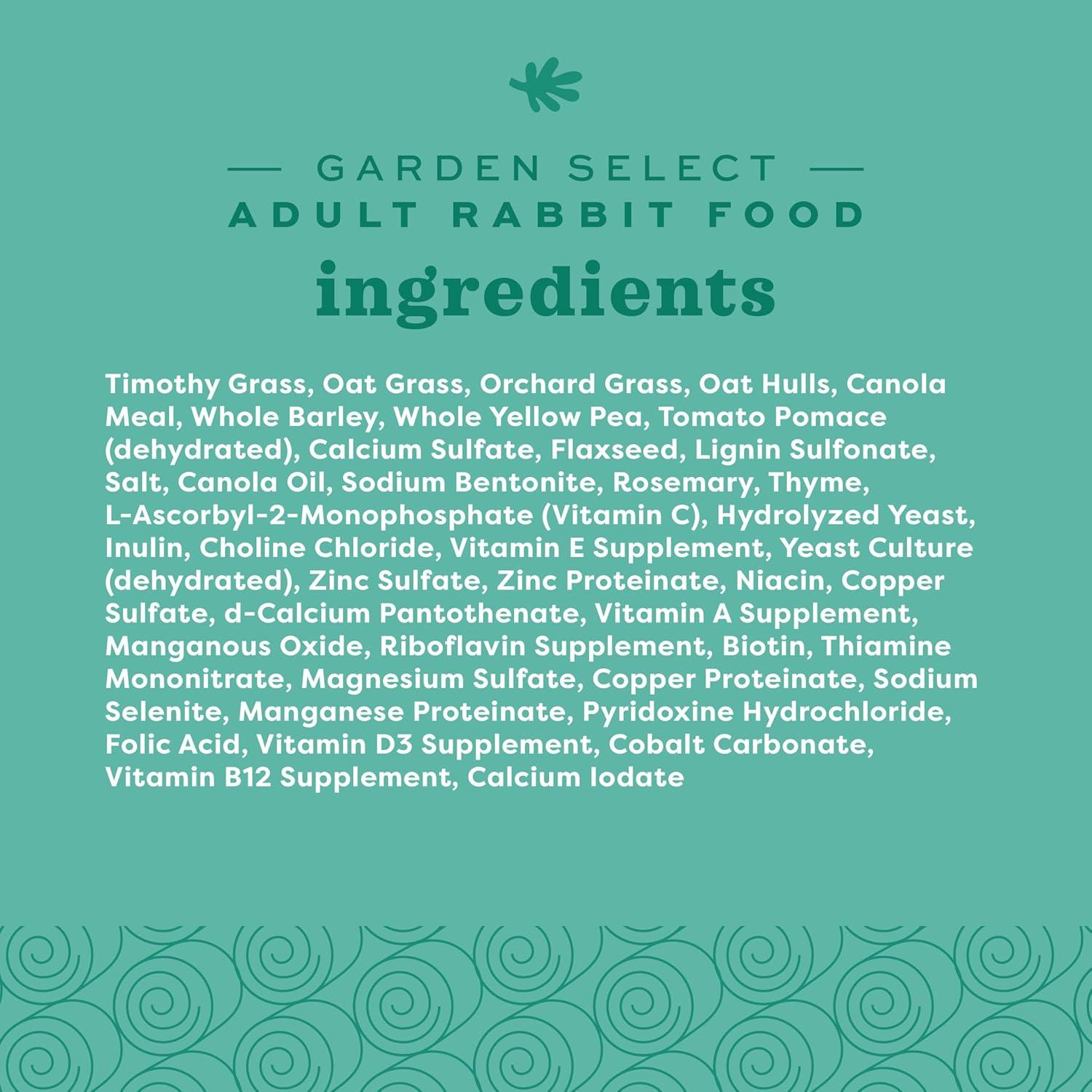 Alimento para Conejos Oxbow Garden Select 1,81 kg