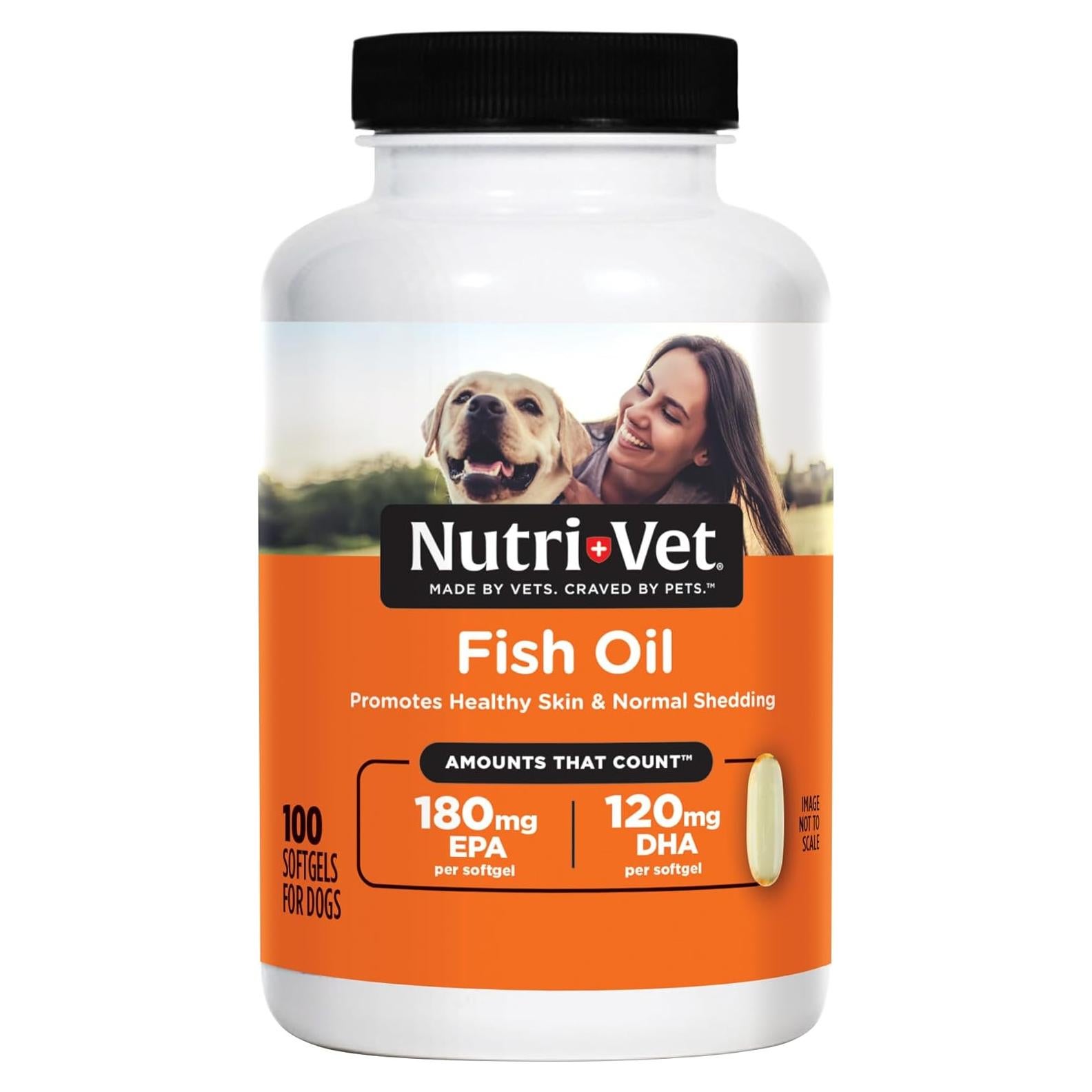 Suplemento Omega 3 Nutri-Vet para Perros 100 Cápsulas
