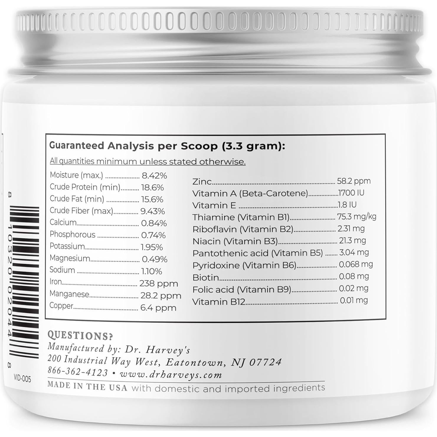 Suplemento Multivitamínico Natural para Perros 198g