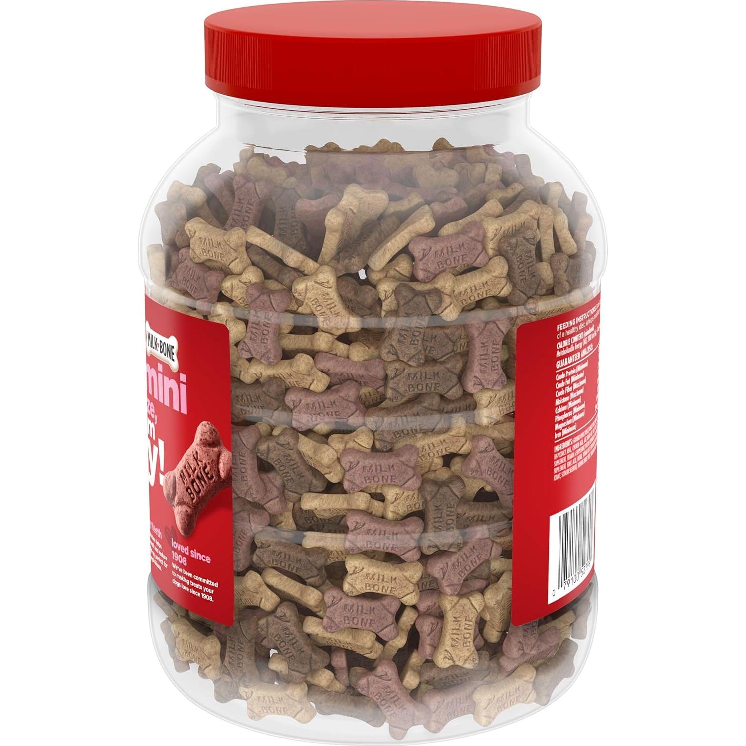 Galletas para Perros Milk-Bone Mini's 1,02 kg Sabor Carne, Pollo, Tocino