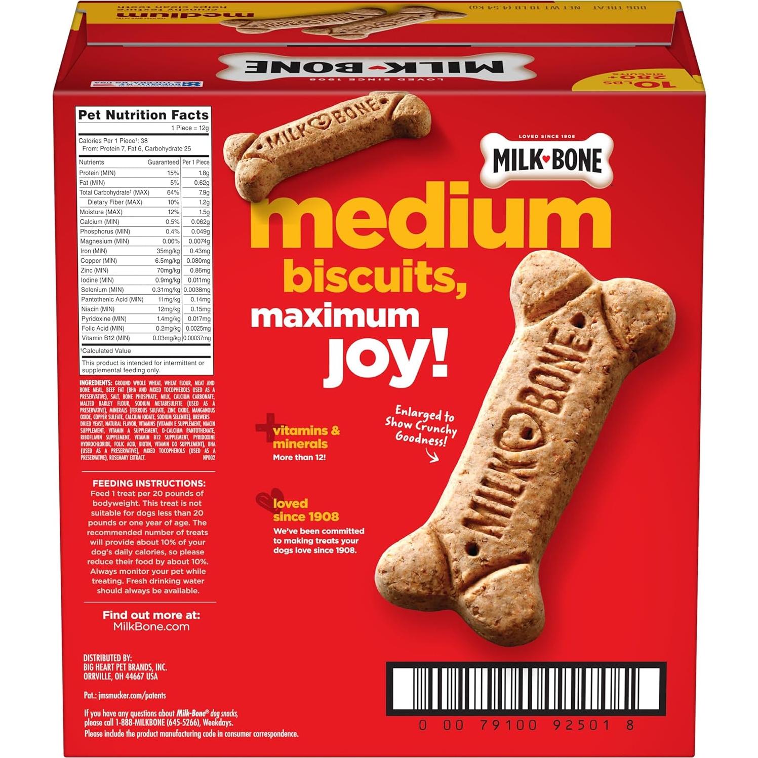 Galletas para perros Milk-Bone Original 4,54 kg medianos