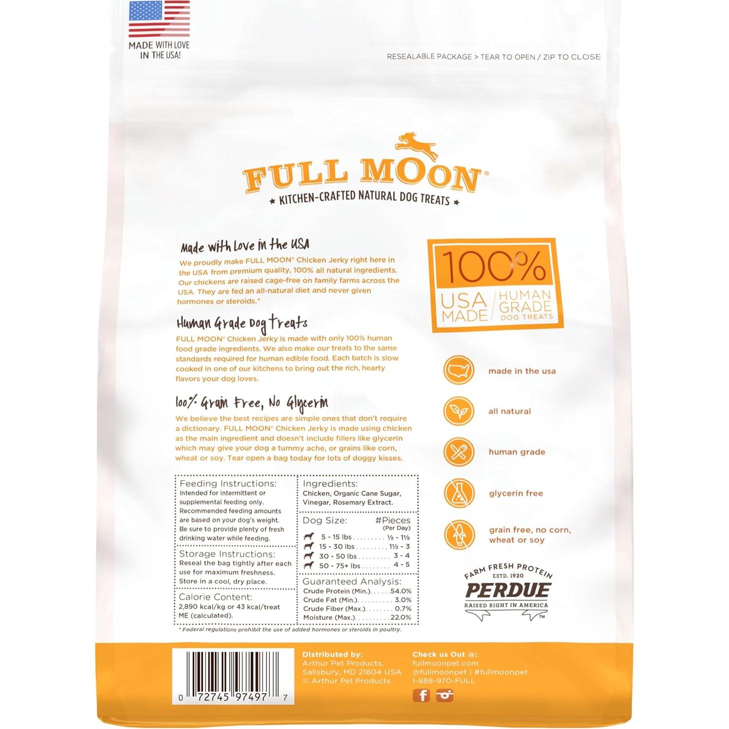 Golosinas para Perros Full Moon Pollo 340 g 100% Natural