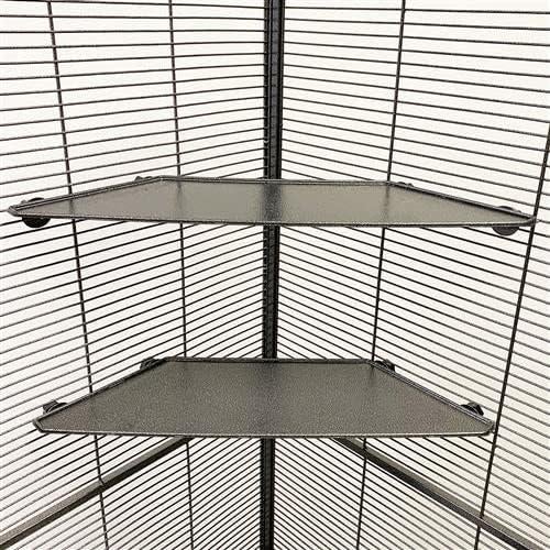 Estantes de Esquina Nutrición Exótica para Mascotas - Paquete de 2