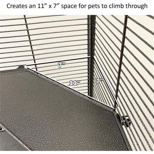 Estantes de Esquina Nutrición Exótica para Mascotas - Paquete de 2