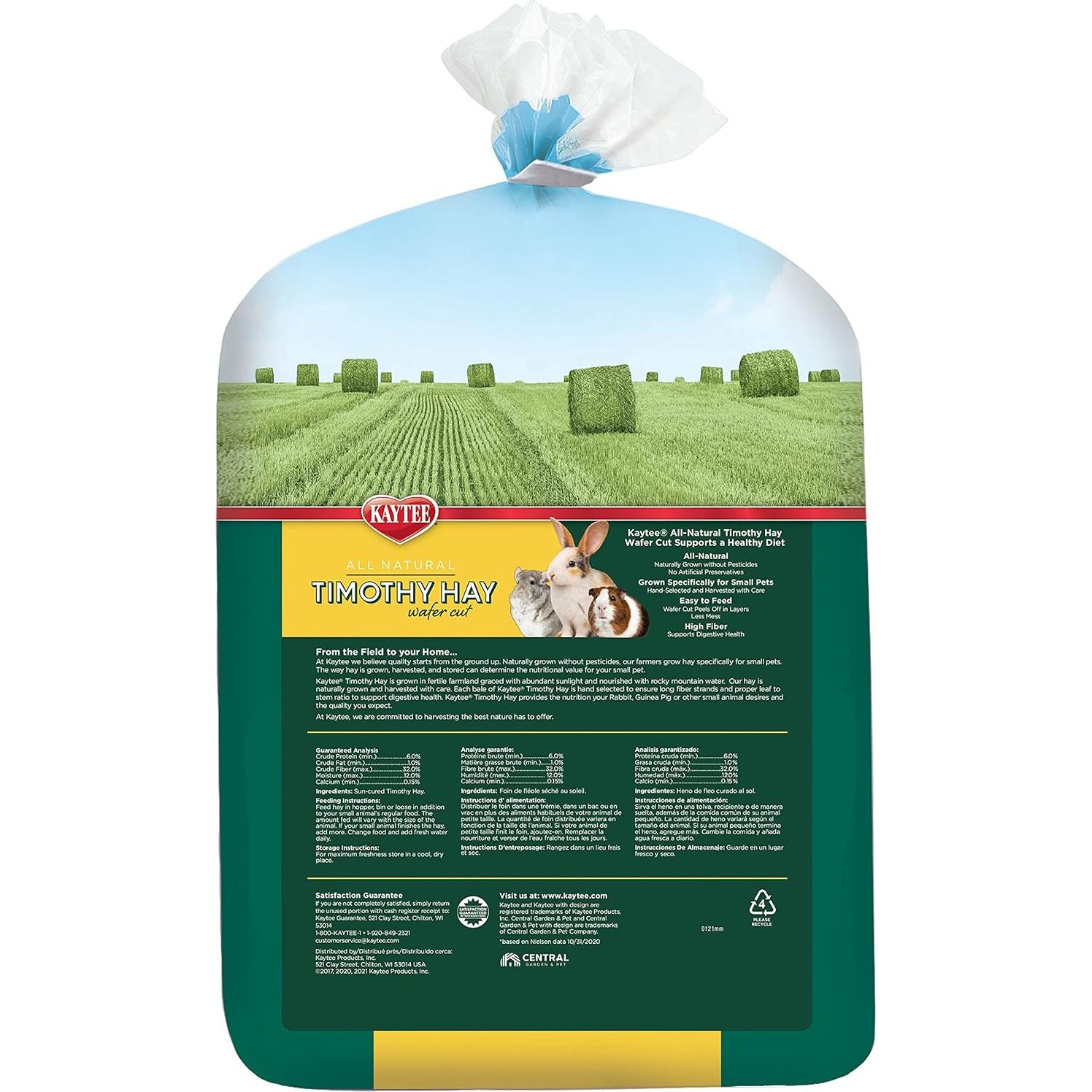 Heno de Timothy Kaytee 100% Natural 1.70 kg para Mascotas