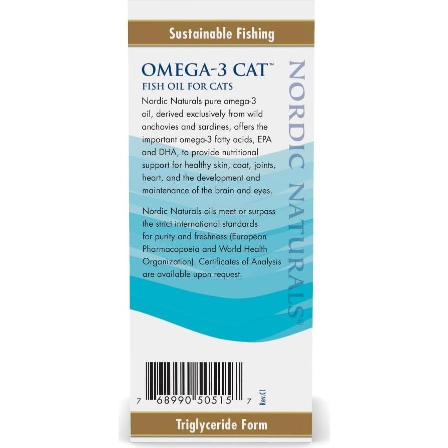 Aceite Omega-3 para Gatos Nordic Naturals 60 ml EPA DHA