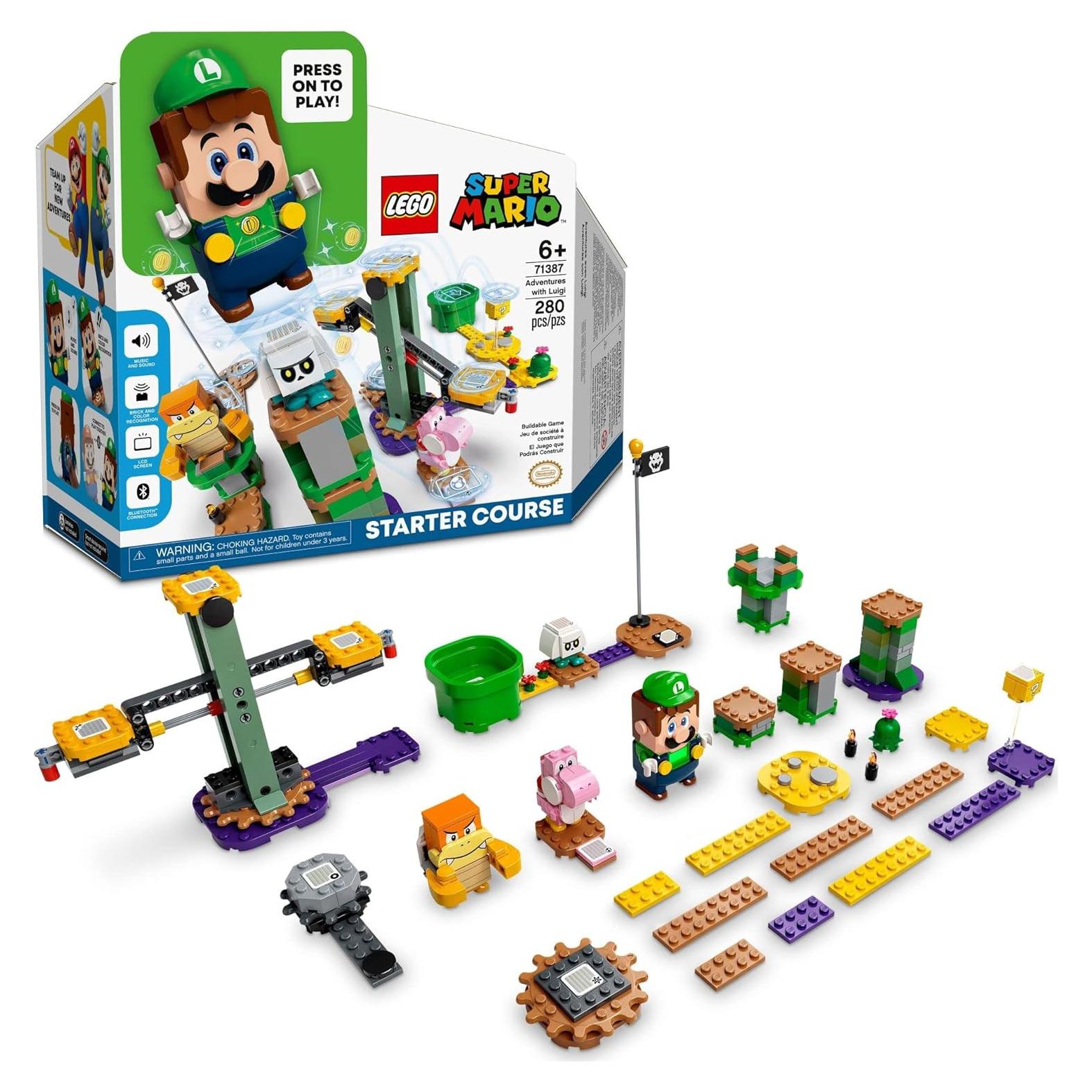 LEGO Super Mario Curso Inicial de Luigi Juguete 280 Piezas